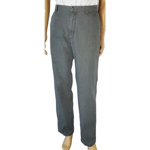 Columbia Pants Men Size 32 x 33 Green Canvas Zipper Pocket Side pocket